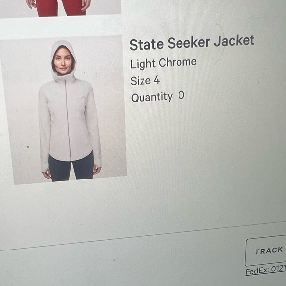 Lulu Lemon State Seeker jacket zip up size 4 - Picture 8 of 8